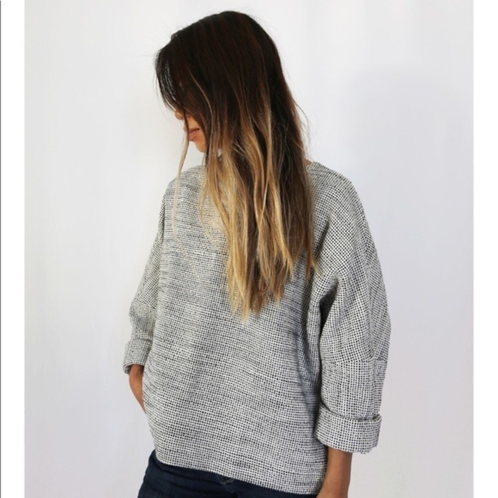 Jamie and the Jones checkered t sweater SZ s